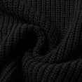thumbnail image 7 of Womens Sweaters Women's Sweater 2026 Fall Winter Crew Neck Long Sleeve Warm Soft Knitted Pullover Black XL, 7 of 7