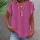 thumbnail image 1 of mfyjkho Tops Para Hacer Ejercicio Para Mujer, Camiseta Informal De Manga Corta Con Botones Y Cuello En V Para Mujer Tops Para Salir Para Mujer M, 1 of 5