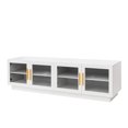 thumbnail image 3 of TV Stand, Wood Storage Cabinet Modern TV Cabinet & Entertainment Center With Shelves, For Living Room Or Bedroom 70.87"L x 15.75"W x 19.69"H, 3 of 8