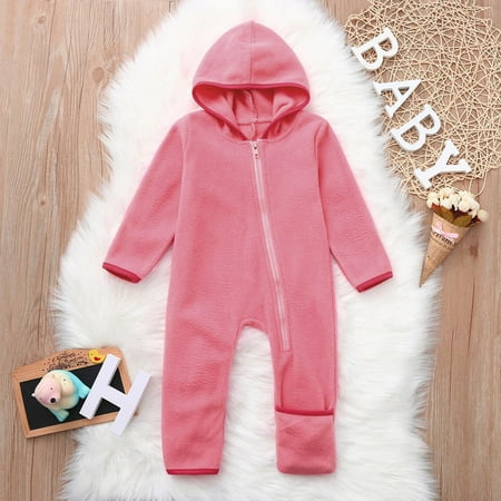 

Aayomet Baby Bodysuit Sets Baby Bodysuit Baby Boy Girl Football Season Romper Sweatshirt Long Sleeve Letters Print One Piece Bodysuit Fall Winter Outfit Pink 18-24 Months