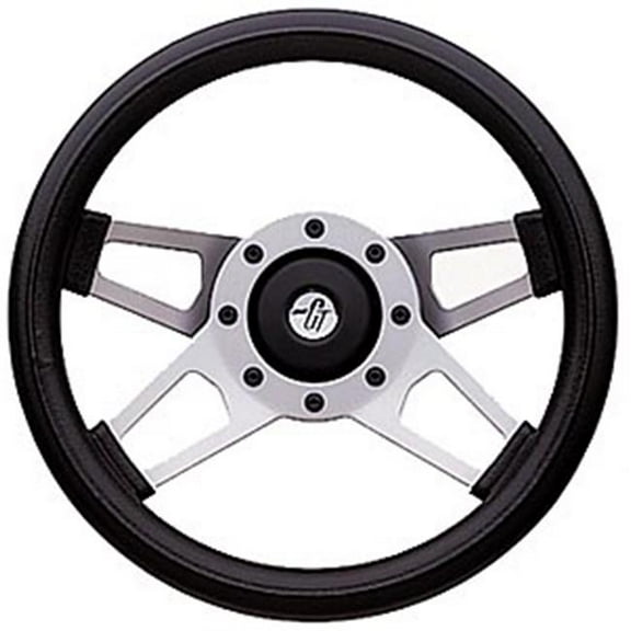 GRANT 415 Challenger Steering Wheels, Silver Satin