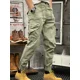 thumbnail image 2 of Pantalones cargo multibolsillos verdes para senderismo al aire libre para hombre, pantalones para hombre, color caqui, con múltiples bolsillos, ropa emo de otoño, más barata, nueva, suelta, 2 of 5