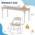 thumbnail image 3 of Yeshouse Juego de mesa y sillas plegables para niños de 5 piezas, juego de mesa y sillas para niños de 1 y 2 años para actividades para el comedor, la guardería y las aulas, 3 of 8