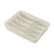 thumbnail image 1 of Organizador de cajones para cubiertos, bandeja expandible de gran capacidad para cocina Blanco, 1 of 9