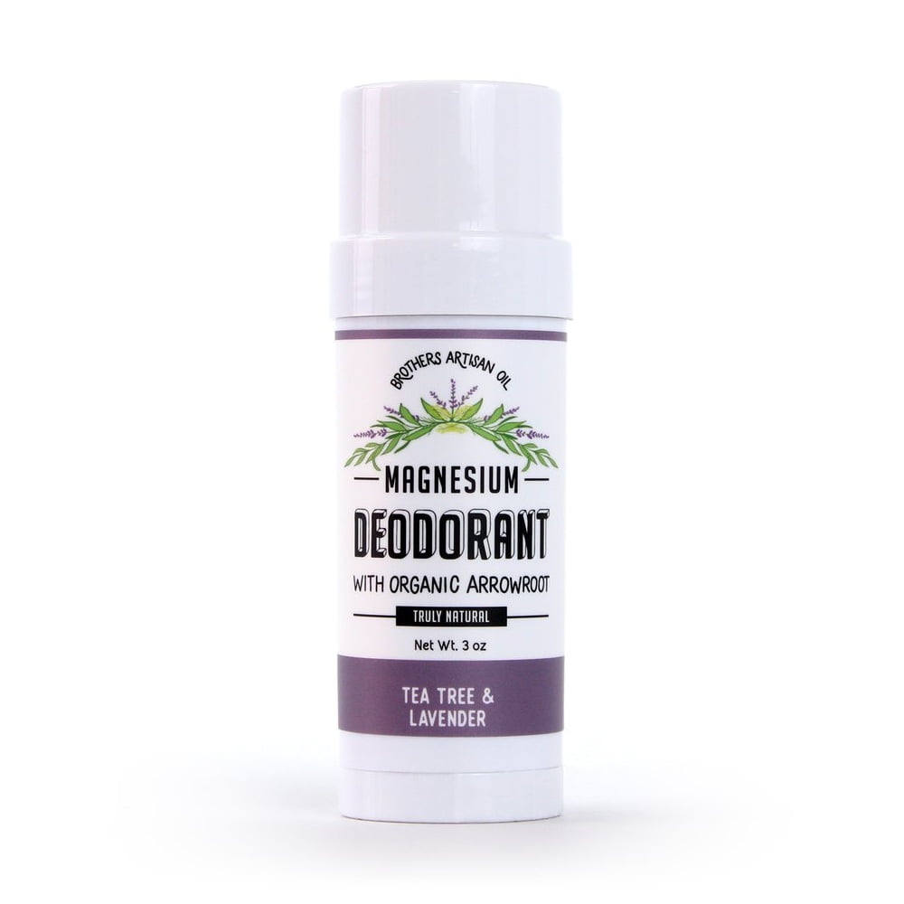 Brothers Artisan Oil Magnesium Stick Deodorant Tea Tree & Lavender 3 oz