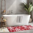 thumbnail image 2 of Red Christmas Snowflake Pattern Kitchen Rug Mat,Kitchen Runner Rugs Non Skid Washable,Decorative Kitchen Floor Mats for Kitchen,Sink,Laundry,17"x47.2", 2 of 7