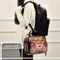 thumbnail image 6 of FORMRS Student Insulated Lunch Bag with Shoulder Strap Reusable Cooler Box for School, Cute Doughnuts Pattern, 6 of 9