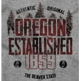 thumbnail image 2 of Oregon Rugged Forest Hiking Outdoors Men's Graphic T Shirt Tees Brisco Brands S, 2 of 4