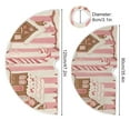 thumbnail image 5 of Yayeee Christmas Tree Skirt 47 inches for Xmas Tree Holiday Party Decoration, Pink Candy House, 5 of 6