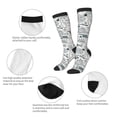 thumbnail image 6 of Daiia Sports Socks Vintage Sailboats Printed Novelty Crew Socks for Men Women Knee High Socks Cotton Socks Soft & Breathable Support Unisex Socks, 6 of 9