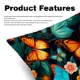 thumbnail image 2 of Flower Butterfly Set - Decorative Pillows Covers, Velvet Throw Pillow Cases with Unique Patterns for Home Decor, 16x16, 18x18, 20x20 Inches, 2 Pack - Great for Various Occasions., 2 of 6