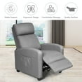 thumbnail image 4 of Recliner Massage Chair, Ergonomic Adjustable Single Sofa with Padded Seat Grey, 4 of 8