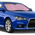 thumbnail image 4 of Haiem Cute Watermelon Flamingo Car Windshield Sun Shade - Blocks UV Rays Sun Visor Protector, Sunshade to Keep Your Vehicle Cool, Universal Fit SUV Van Sedan-Medium, 4 of 7