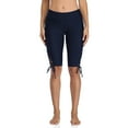 thumbnail image 4 of Charmo Women Lace Up Swim Shorts Long Board Shorts High Rise Swim Capris Bottoms, 4 of 7
