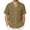 Khaki, variant on Gunia Mens Linen Shirts Short Sleeve Casual Lightweight Breathable Comfort Tops Mens T Shirt Pink 4Xl