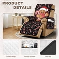 thumbnail image 3 of Yuyamidu Christmas Recliner Chair Cover with Pockets Gingerbread Man Stretch Reclining Cover for Pets Washable Recliner Protector for Living Room Bedroom, Home Decor, 3 of 7