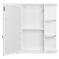 thumbnail image 6 of GZXS Wall Mounted Storage Cabinet with Mirror, Bathroom Cabinet with Open Shelves, Space-Saving Medicine Cabinet for Living Room, Laundry Room, Kitchen, White, 6 of 7