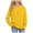 Yellow, variant on Xudanell Girls Crewneck Sweatshirt Long Sleeve Pullover Tops Drop Shoulder Sweatshirts Side Split for Size 14-15 Years