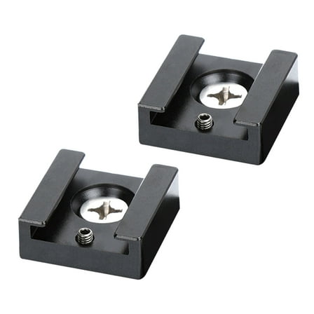 Mobutofu 2Pcs Camera Cold Shoe Expansion Mount for Advanced Photography Needs