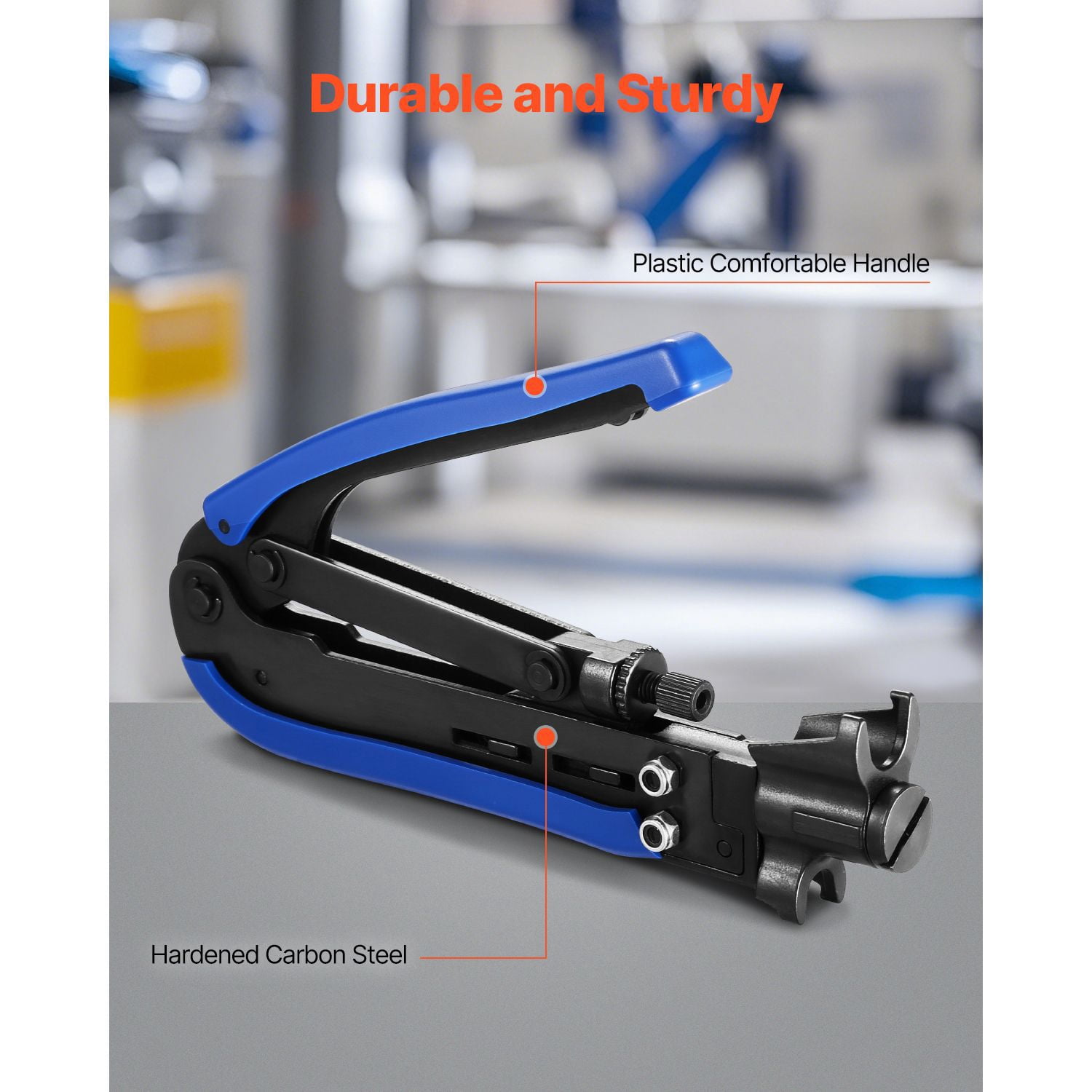 Coax Cable Crimper Kit Coaxial Cable Compression Tool Kit with Crimp Tool