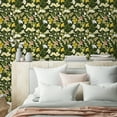 thumbnail image 4 of (2 pack) Abyssaly 17.7 "x 118" Peel and Stick Wallpaper Green Floral wallpaper Green Petunia vine plant contact paper Self-adhesive wallpaper Thickened detachable wallpaper Suitable for home decoration, 4 of 8