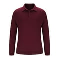 thumbnail image 5 of BiZtdJrK Limited Time Sales of The Day Polos Shirts for Men Long Sleeve Tennis Golf T-Shirts Casual Button V Neck Pullover Blouse Loose Fit Athletic Tops Wine M, 5 of 7