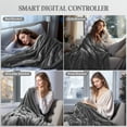 thumbnail image 3 of Puredown Electric Heated Blanket King Size with Dual Control, Heated Blanket with 10 Heating Levels, 1-12 Hours Auto Shut Off, Machine Washable, Fast Heating Warming Throws (100x90 Inches, Gray), 3 of 8