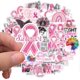 thumbnail image 3 of 50PCS Pink Ribbon Stickers Breast Cancer Awareness Waterproof Vinyl Decals for Water Bottles Laptop Luggage Cup Computer Mobile Phone (Pink Ribbon), 3 of 4