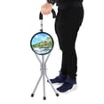 thumbnail image 1 of Folding Cane, Portable  Tripod Design Stable and Durable Easy To Fold Comfortable Handle  for Old People for Traveling, 1 of 8
