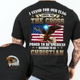 thumbnail image 2 of Proud To Be American Blessed To Be Christian Eagle Patriot American T-Shirt MLN3125TS, 2 of 6
