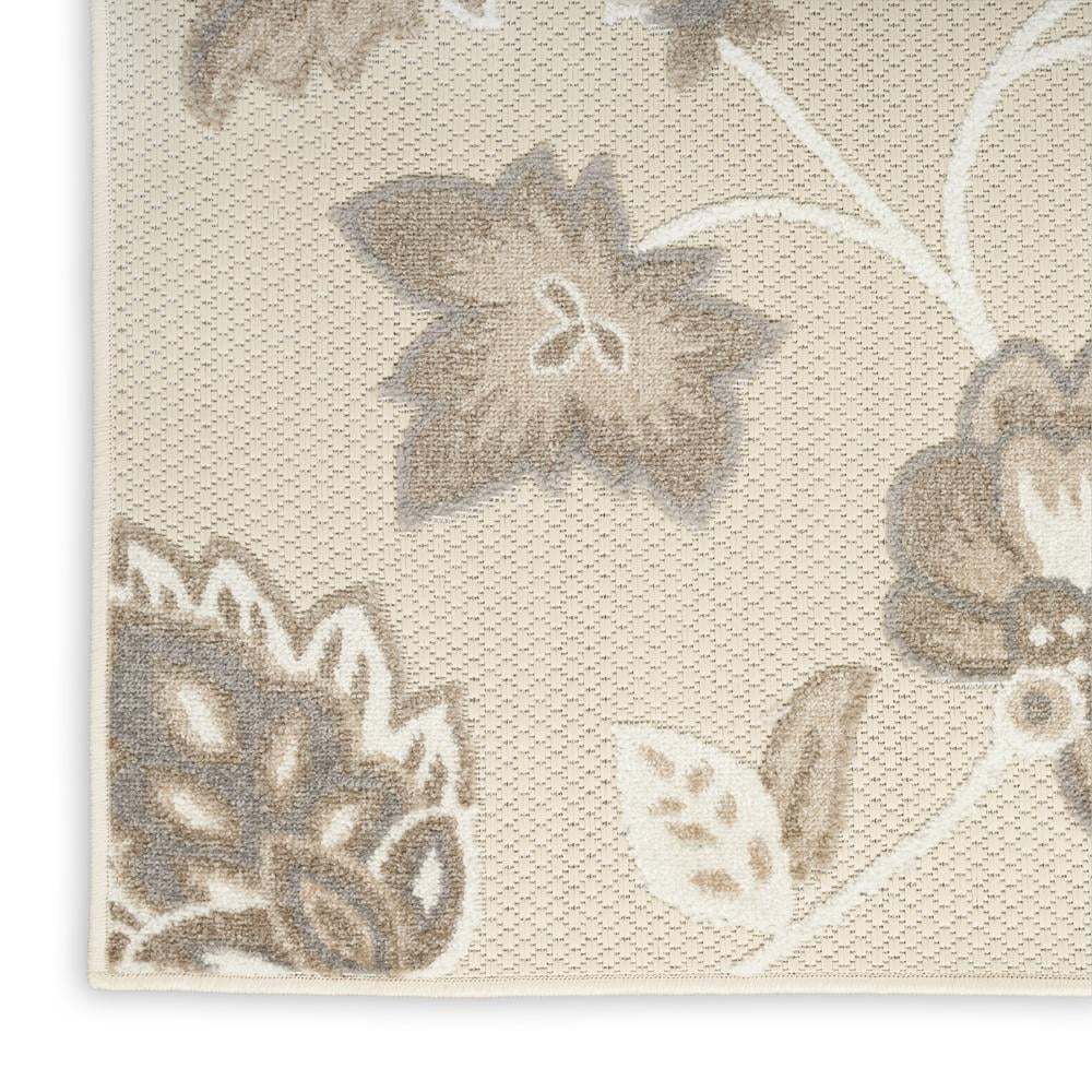 Nourison Aloha Indoor/Outdoor Beige 6' x 9' Area Rug, (6x9)