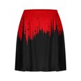 thumbnail image 4 of Ahuyic Womens Summer Casual Pants,Yoga Pants for Women,Women's Summer Leaf Print Pleated Tennis Skirts Athletic Stretchy Short Yoga Fake Two Piece Trouser Skirt Shorts, 4 of 5