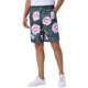 thumbnail image 4 of Pantalones cortos impresos con flores INSPIRE CHIC para hombres, con frente plano, botón y cremallera, patrón de flores 28 Verde oscuro, 4 of 5