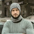 thumbnail image 5 of Balems Mens Winter Hat And Scarf Set,Beanie Fleece Lined Skull Cap Warm Knit Neck Warme, 5 of 6