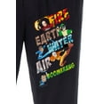 thumbnail image 3 of Avatar The Last Airbender Men's Air Fire Earth Water Boomerang Pajama Pants, 3 of 5
