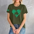 thumbnail image 4 of WTXUE St Patricks Day Shirt Irish Shamrock Short Sleeve Tee Tops Tunic Tops Loose Tops for Summer Work Tops Shamrock T Shirt Casual Tops Irish Shirt Casual Tops Oversized Tshirts Blackish Green M, 4 of 6