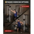 thumbnail image 6 of Acekid Wall Mount Cable Station Height Adjustable, LAT Pulldown Machine with Dual Pulley, Black, 6 of 6