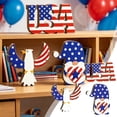 thumbnail image 7 of Miwamany 3 Pcs Patriotic Wooden Tabletop Decor Set, Red White and Blue 4th of July Centerpiece with American Flag Finish, Independence Day Standing Ornament for Mantel and Shelf, 7 of 7
