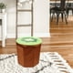 thumbnail image 5 of Organizador de almacenamiento plegable de fruta original, taburete otomano, taburete, asiento, caja de almacenamiento, tamaño pequeño (kiwi), 5 of 6