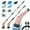 Rose Golden, variant on 2025 New Multifunctional Electric Cleaning Brush, Telescopic Long Handle 7-in-1 Cleaning Brush, Cleaning Tool, Household Floor And Kitchen Sweeping Brush