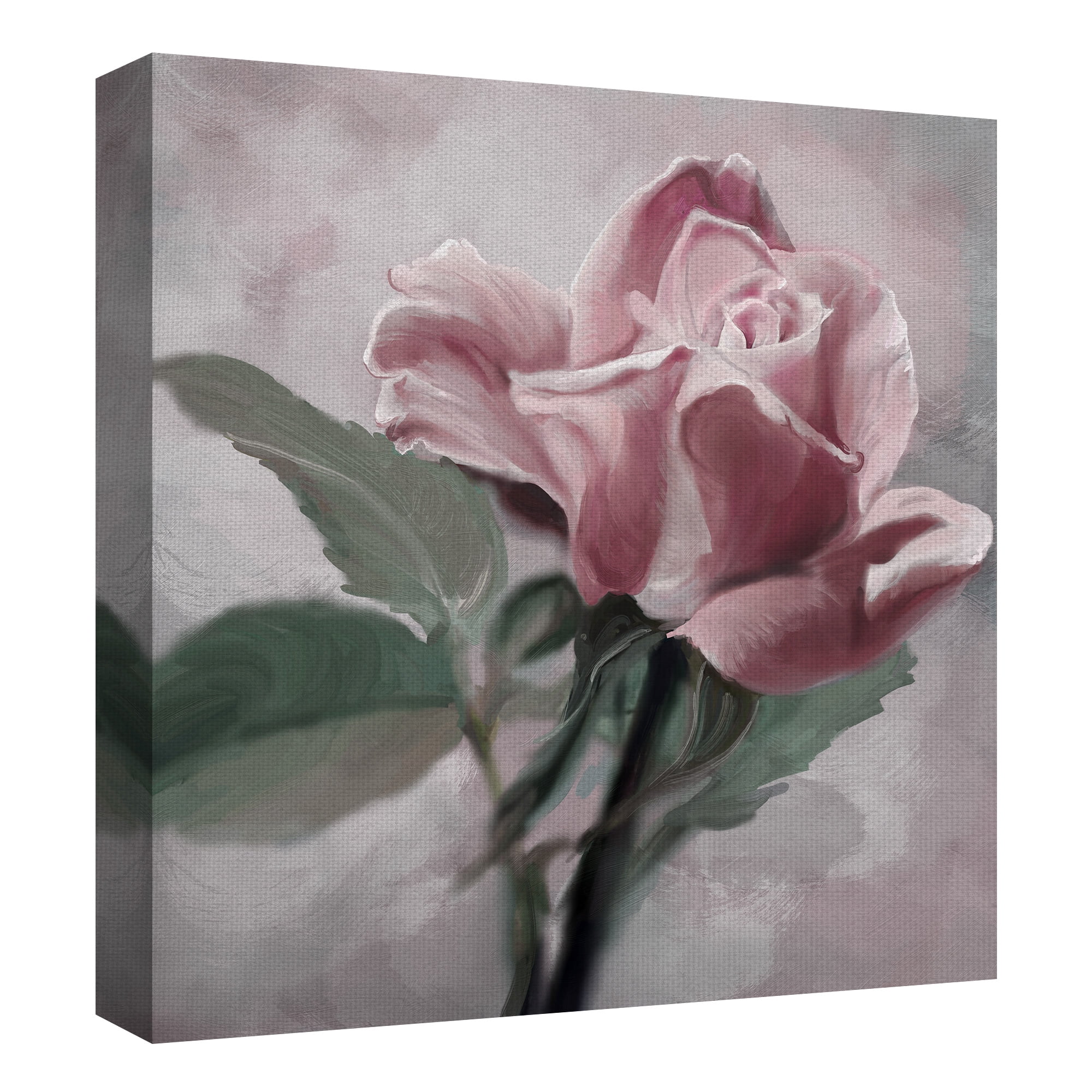 Masterpiece Art Gallery Rose Glow I & II Pink by Studio Arts Canvas Art Print Set of II 16" x 16"