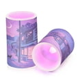 thumbnail image 7 of Yayeee Flameless Candles with Remote Flickering Battery Operated Multi Color Changing, Cat Walking in Street, 7 of 7