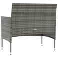 thumbnail image 3 of vidaXL 8 Piece Garden Lounge Set with Cushions Poly Rattan Grey, 3 of 5
