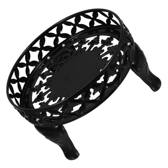 MLINS Short Plant Stand Heavy Duty Flower Pot Stand Potted Plant Holder Metal Plant Pot Shelf For Room Indoor And Outdoor Courtyard Gardens Black