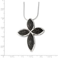 thumbnail image 2 of 925 Sterling Silver Cubic Zirconia Cz Cross Necklace Pendant Charm Religious, 2 of 6