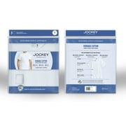 Jockey® Essentials Mens 100% Cotton T-shirt, 3 Pack, Undershirts, Comfort Crew Neck Style, Staycool+ Technology, Sizes Small, Medium, Large, Extra Large, 2XL, 3XL, 6803