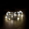 thumbnail image 3 of 30 microdot battery operated LED lights, indoor,warm white, silver wire, 3 of 3