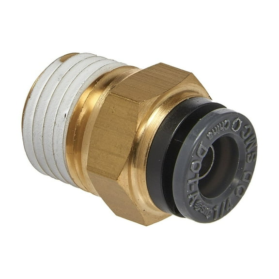 S.U.R.&R. STRAIGHT MALE CONNECTOR 1/4" TUBE X 1/4" NPT (2)