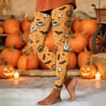 thumbnail image 2 of Kezqiaxn Workout Pants Women Halloween Printed High Waisted Tummy Control Yoga Pants Plus Size Leggings Women's Clothing White H S, 2 of 7