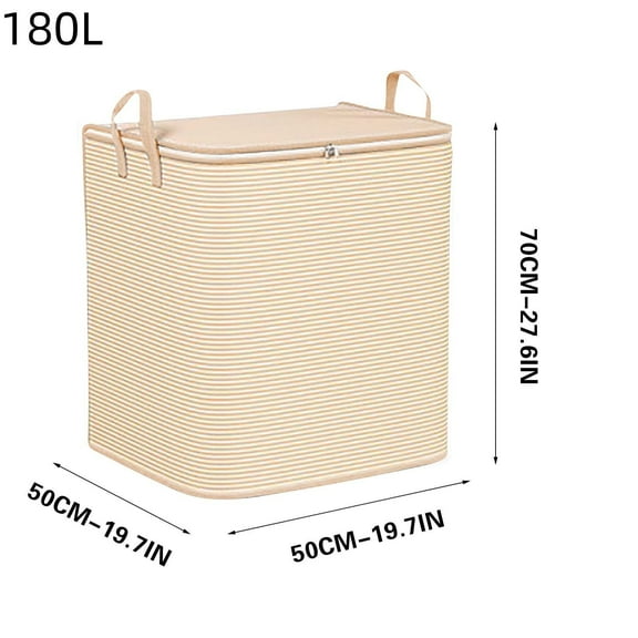 LanSuare Heavy-Duty Moving Bags with Clear Window & Dual Zippers for Clothes Quilts Packing